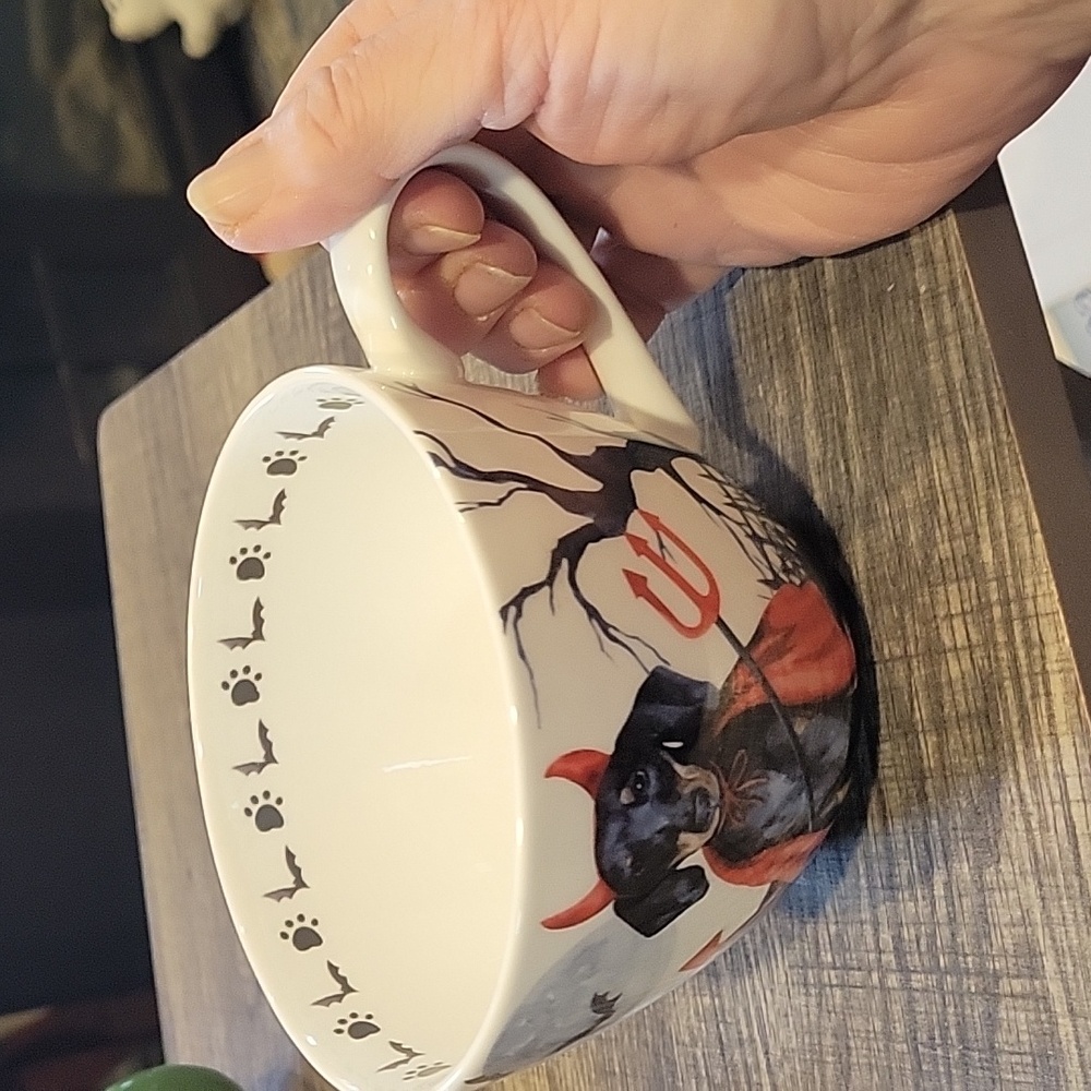 Dachshund "Little Devil" Large Coffee Mug, Never Used! Adorbs!! - Picture 4 of 7
